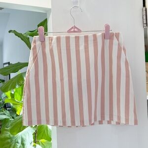 [Sold]Forever 21 Striped Pink Mini Skirt Spring Break